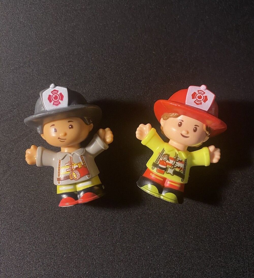 Fisher-Price Little People Firefighters Lot of 2 Erika & George FMN98 2019